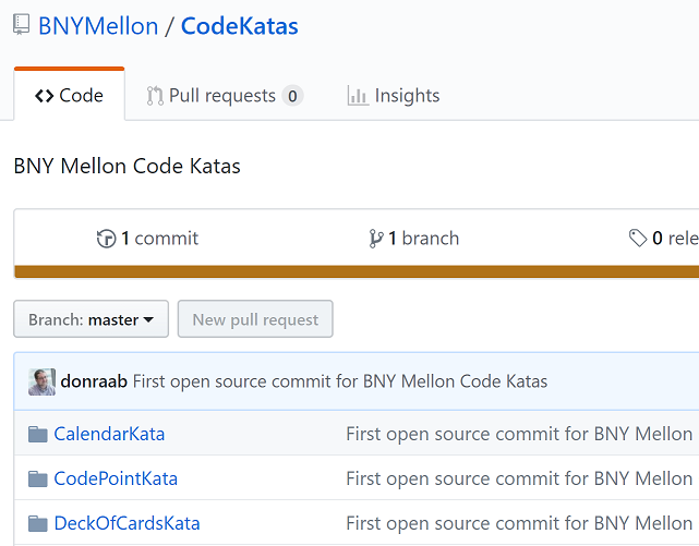 BNY Mellon Code Katas on GitHub