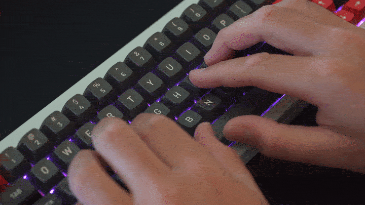 Example GIF of typing GIF on a mechanical keyboard