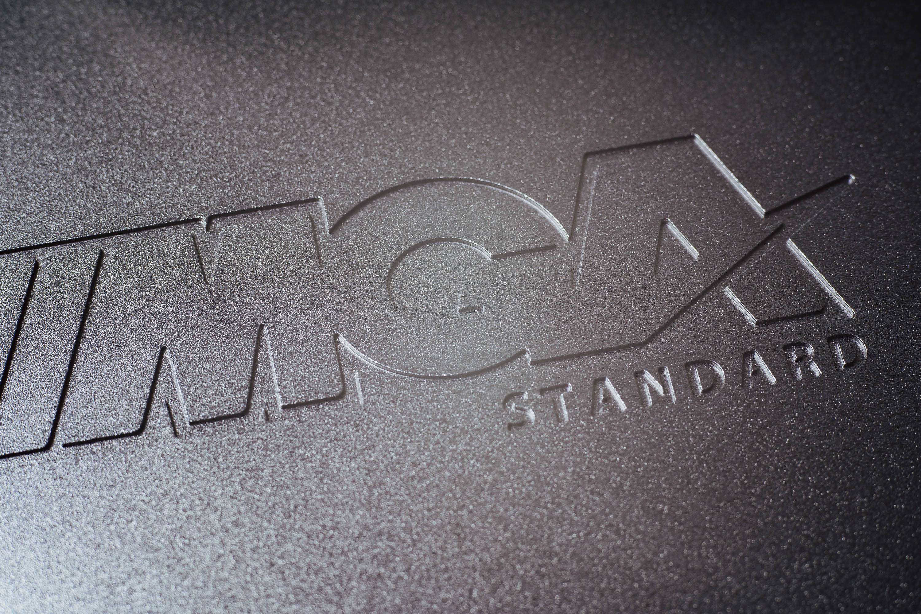 Logo on the back of the case